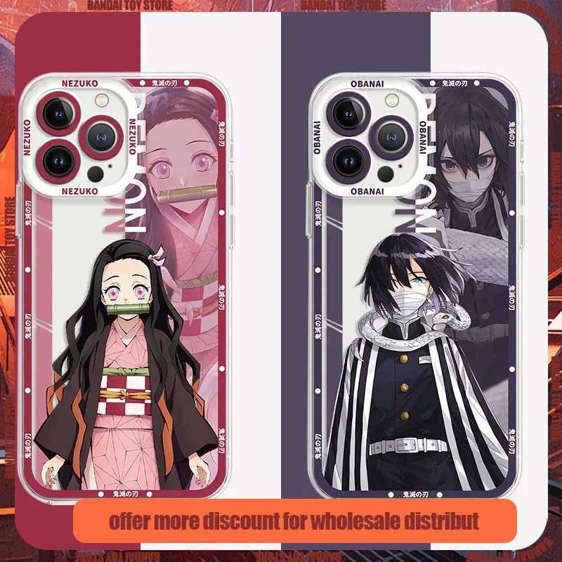 

Anime Demon Slayer Phone Case for Xiaomi Redmi Note 13 12 11 Pro Plus 4G 5G 12S 11S 10 10S 9 9S 8 13C Soft Silicone Back Funda