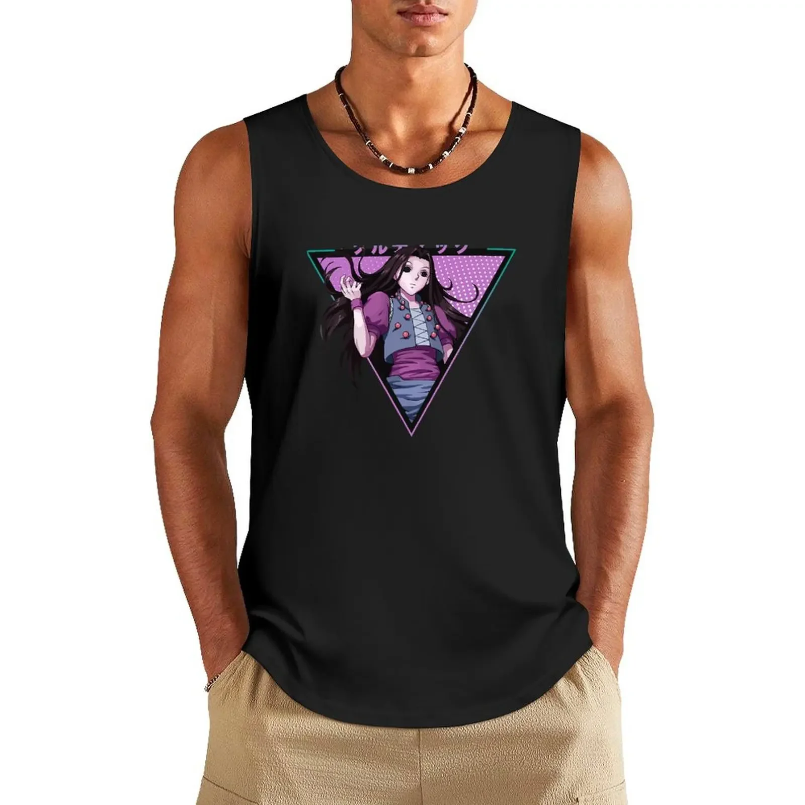 

Illumi Vaporwave Tank Top Gym wear Gym t-shirt man
