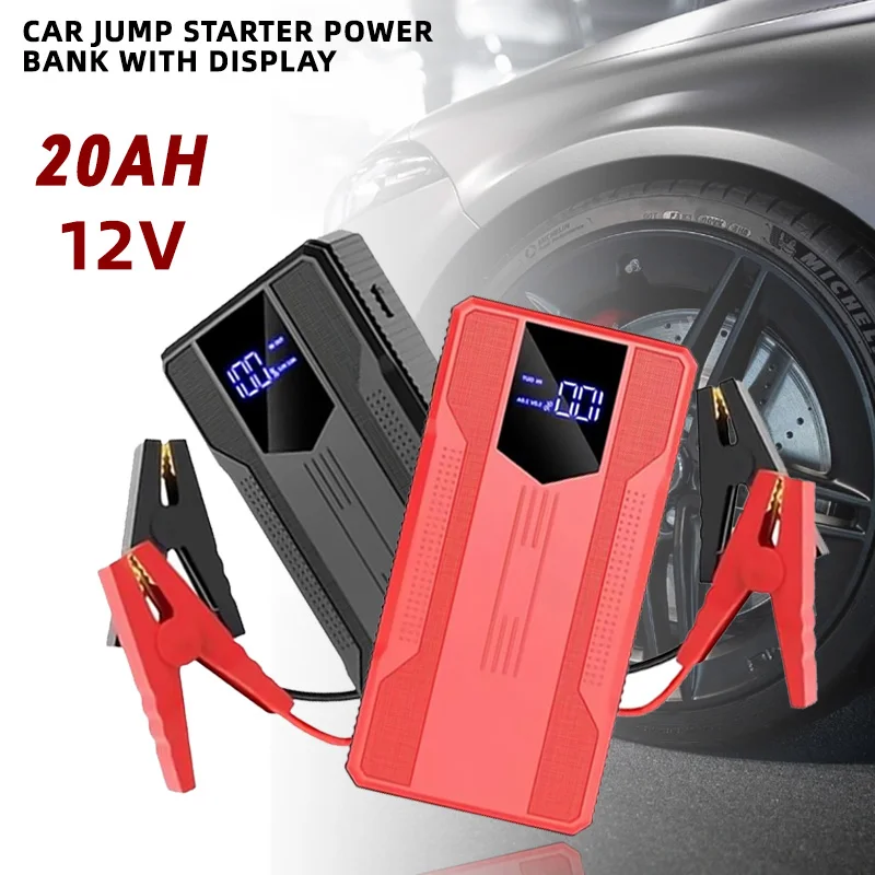 

Power Bank car battery 20000mahBooster Car Battery 12V Portable Jump Starter Multi-function Battery with Box LED Light