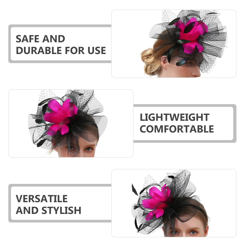 

Bridal Hair Accessories Fascinator Headb Dark Green Women Cocktail Party Hat Vintage Flapper Dressy Wedding Church Hats