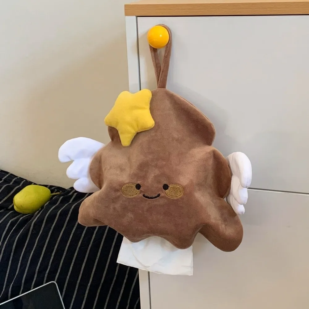 

Cute Waterproof Car Hanging Tissue Bag Removable Cartoon Tissue Box Portable Hanging Paper Holder Bathroom