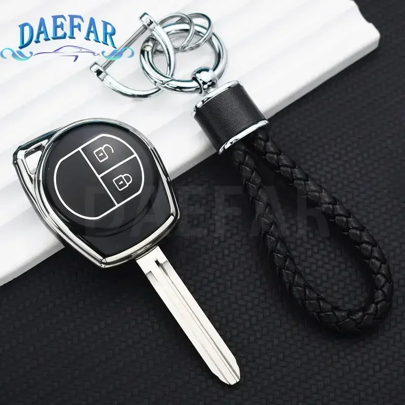 2 Buttons Fob Case Cover Shell Soft TPU Car Remote Key For Suzuki SX4 Swift Grand Vitara Ciaz Liana Spresso Celerio Jimny Jeemny