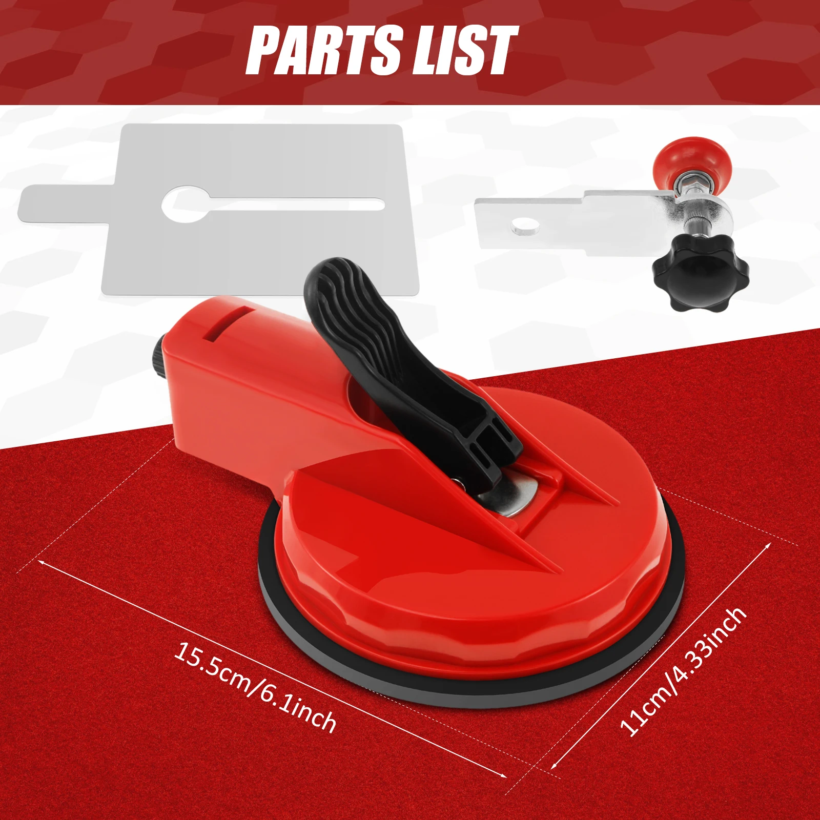 Tile Leveling Suction Cup Rock Slab Joint Adjustment  Tile Leveler Suction Cup Marble Leveler Slab Seam Adjuster Stone Lift