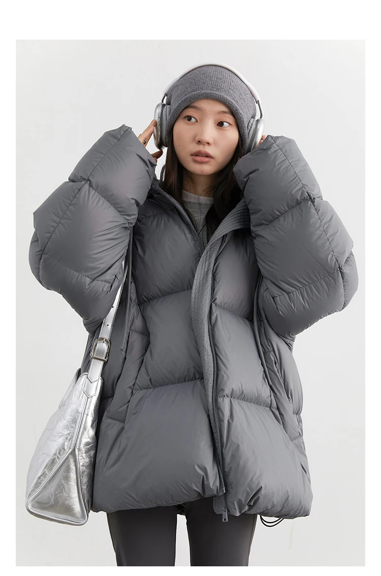 CHIC VEN Women Down Coats Solid Loose New Hooded 90 White Duck Down Down Jacket Puffs Female Outerwear Autumn Winter 2026
