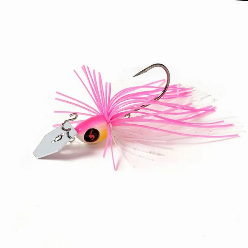 10PCS Fishing Chatterbait 8.6g Jig Hook SpinnerBaits Buzzbait for Bass Pike Tiger Muskie Metal Jig Lure