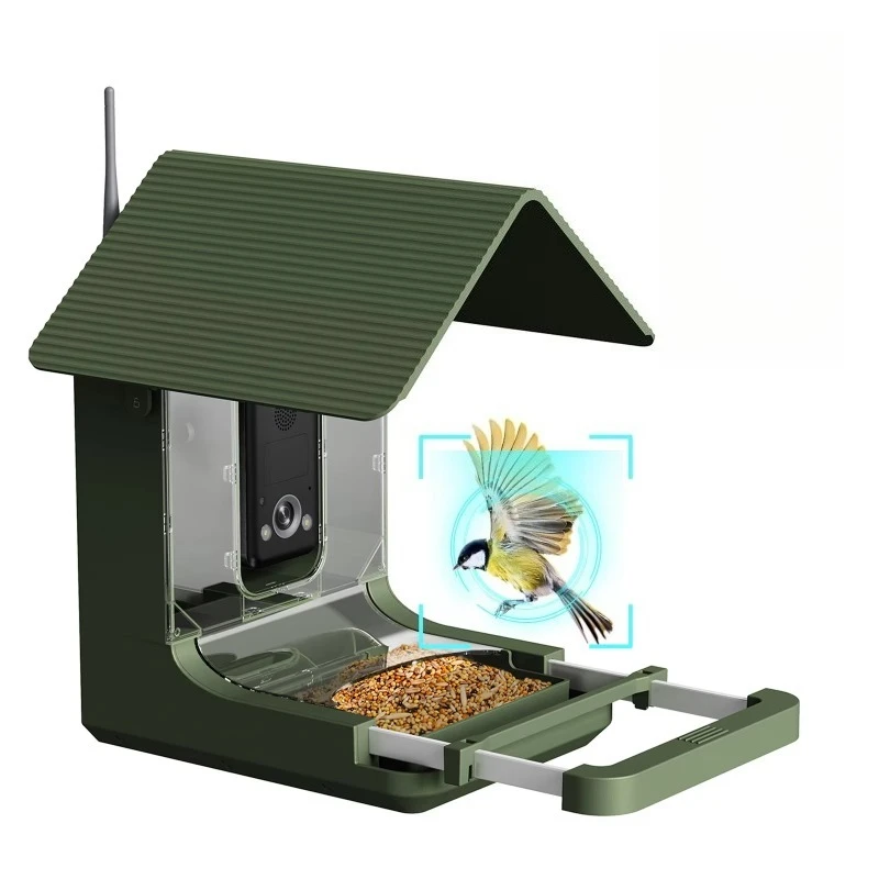Ultra high definition bird feeder with artificial intelligence species identification function, full color night vision function
