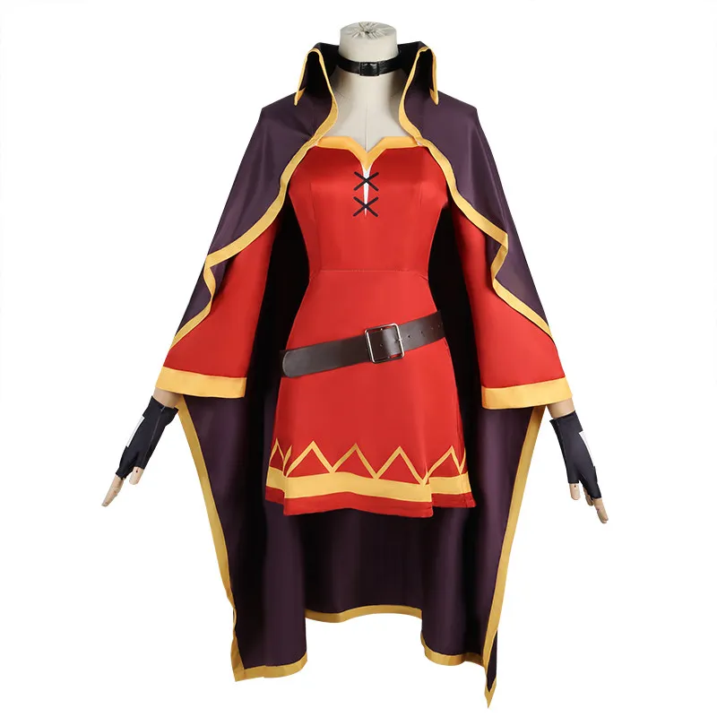

KonoSuba Megumin Cosplay Costume God's Blessing on This Wonderful World‌ Crimson Mage Outfit Anime Role Play Full Set for Women