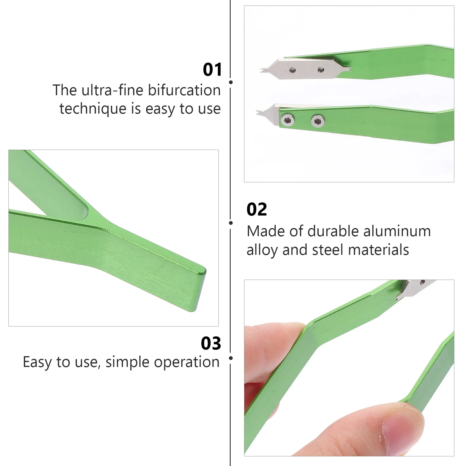 

1 pc Y-Type Watch Plier Durable Aluminum Alloy Steel Repair Tool Ultra-Fine Bication Lightweight Watchband Remover Clamp