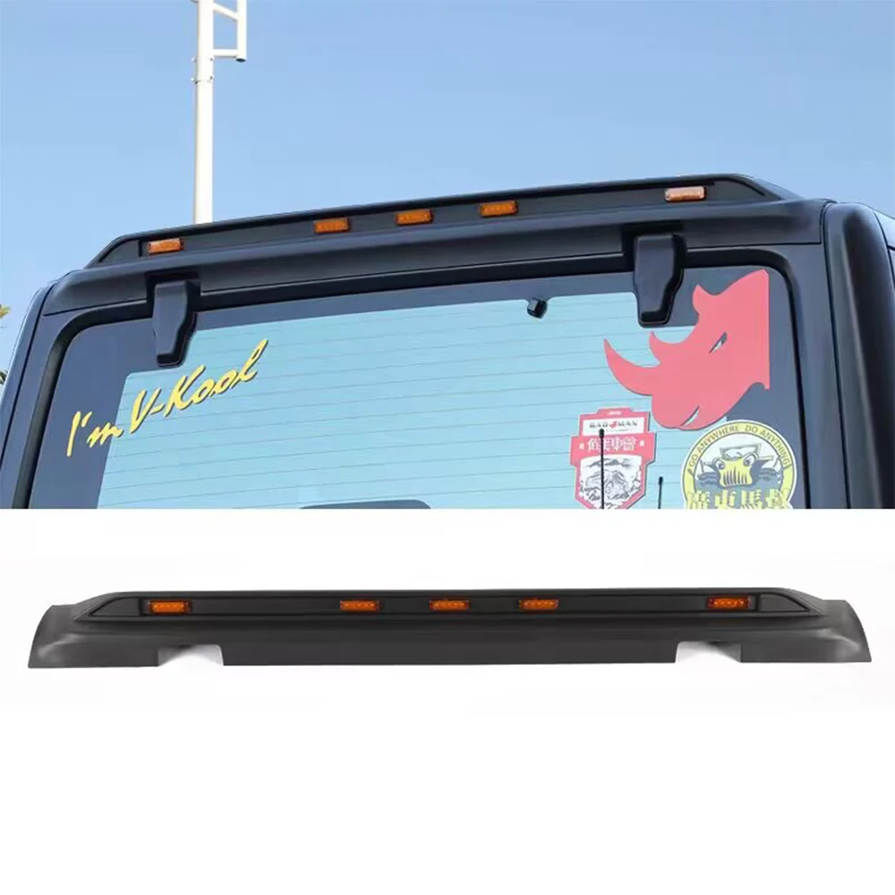 SXMA J403 Tylny kamienny deflektor Osłona chroniąca dach Blok piaskowy Czarny spoiler ABS Ochraniacz do Jeep Wrangler JK 07-17