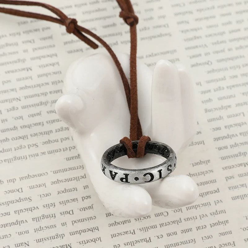 Gioco di film collana 4 inchettata anello Cosplay natan Drake codice in pelle antico ciondolo Vintage gioielli Prop