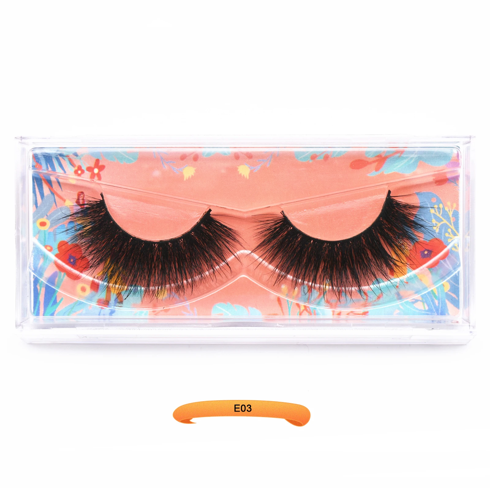 E03 厚いまつげ 3D ミンクまつげ 100% 虐待フリーふわふわドラマチックまつげメイクうっすらミンクまつげナチュラルロングつけまつげ