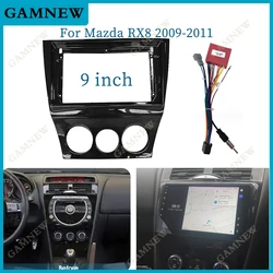 9 Inch Car Frame Fascia Adapter Canbus Box For Mazda RX8 RX-8 Android Radio Audio Dash Fitting Panel Kit