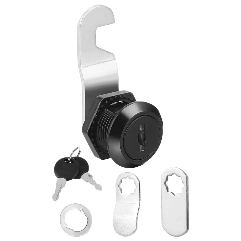 Black Cam Locks 5/8 Inch RV Storage Lock With Keys Versatile Application Convenient Key Management High Compatibility