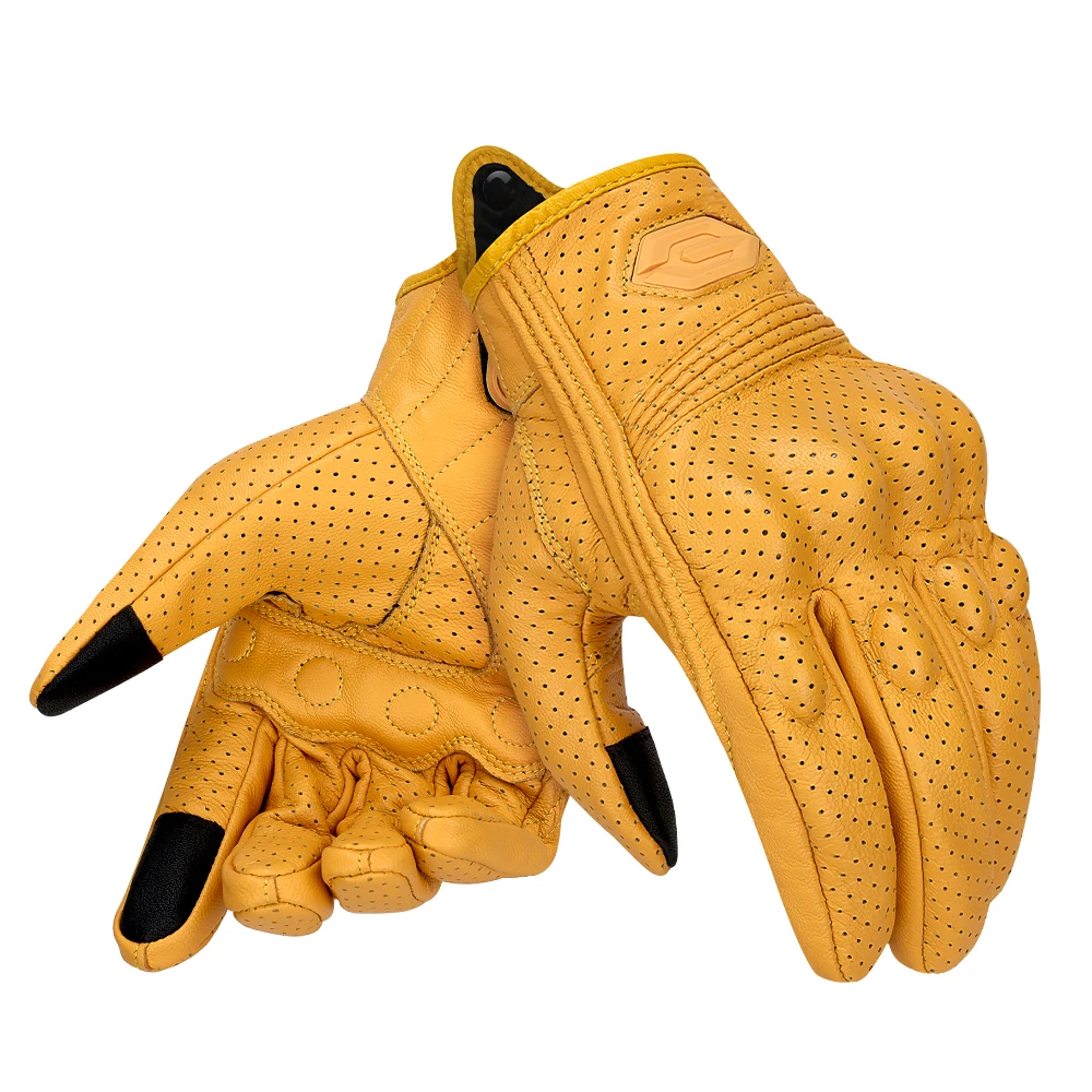 

Мотоциклетные перчатки из козьей кожи с сенсорным экраном, износостойкие перчатки для горного велосипеда, защита от падения, защита суставов пальцев