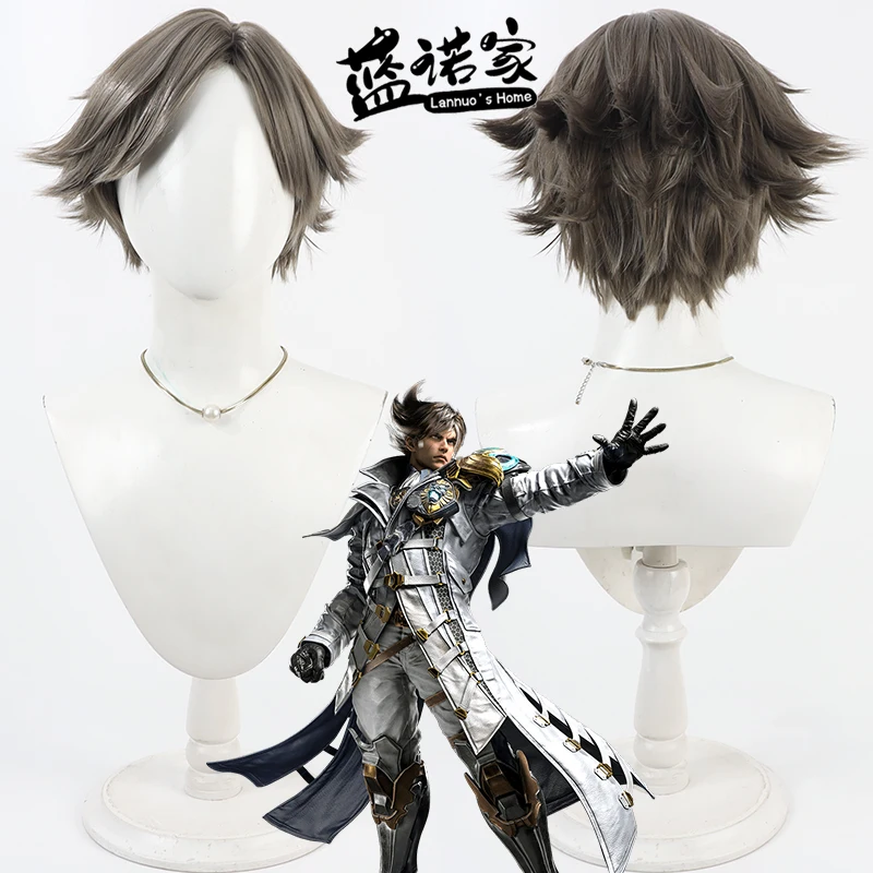 

Аниме Tekken 8 Lars Alexandersson Cos, парик для косплея, Хэллоуин, карнавал, реквизит для вечеринки, синтетические волосы, термостойкое волокно + шапочка для парика