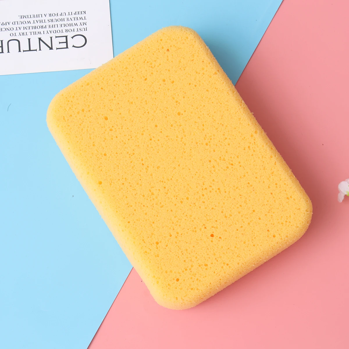 

4 pcs Car Wash Sponge High Density Absorbent Polishing Porous Cleaning Sponges for Automotive Big Size Reusable