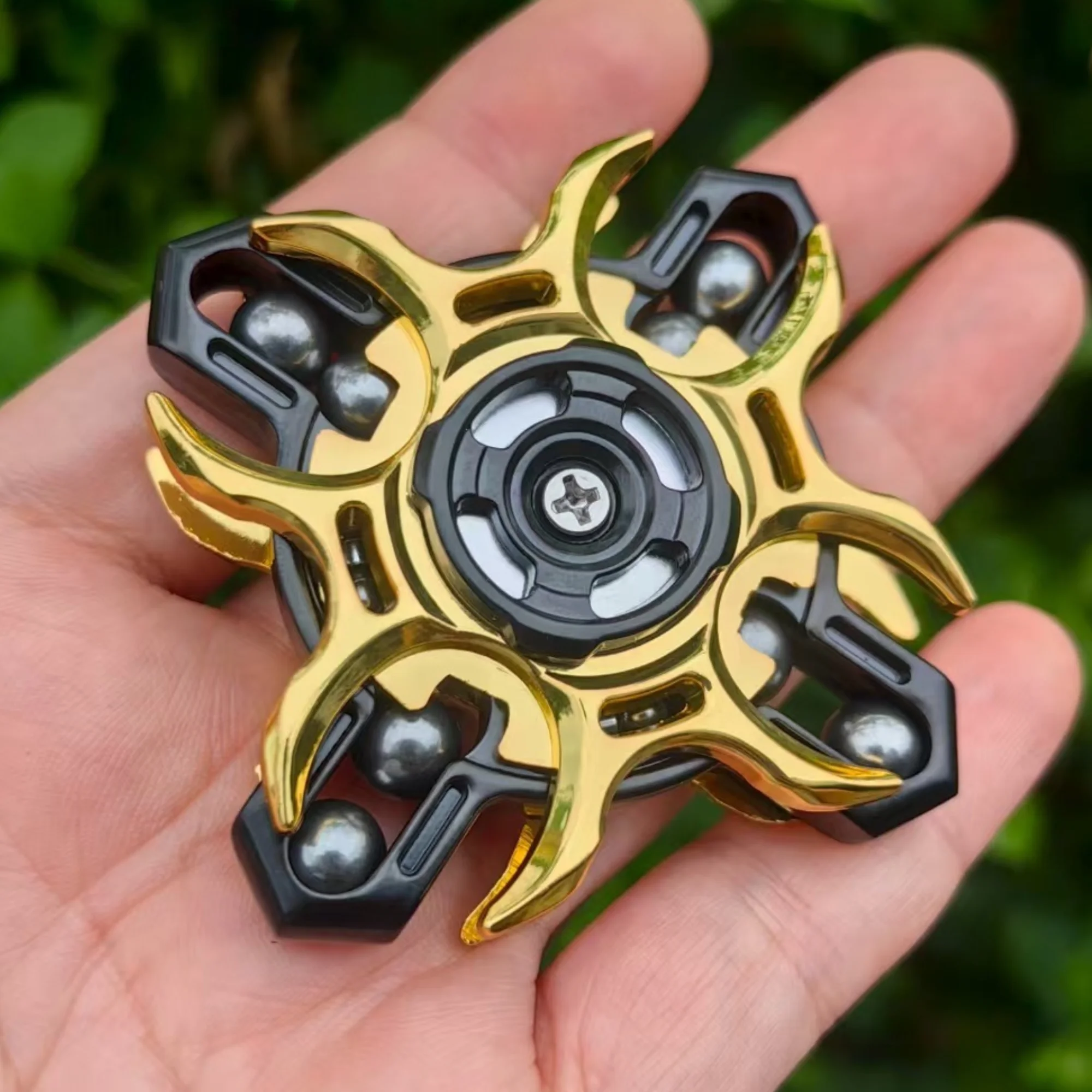 EDC フィジェット スライダー、音叉指先ジャイロスコープ、大人向けストレス解消おもちゃ、集中力とリラクゼーションを向上、ロング S