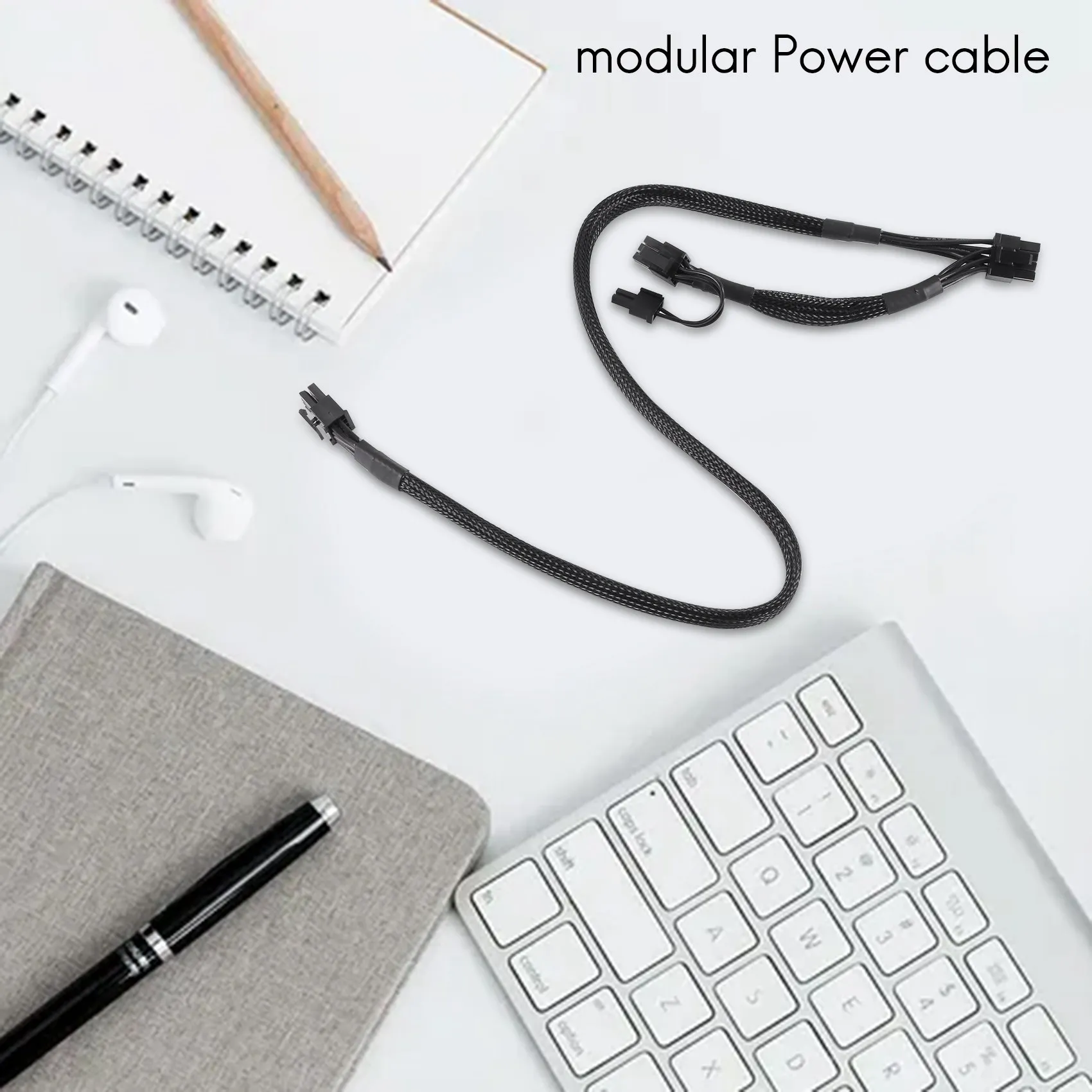 FZFZ PCI-E 듀얼 8핀 - 8핀(6+2핀) RM1000X RM550X 650X 750X 850X용 모듈형 전원 공급 장치 케이블