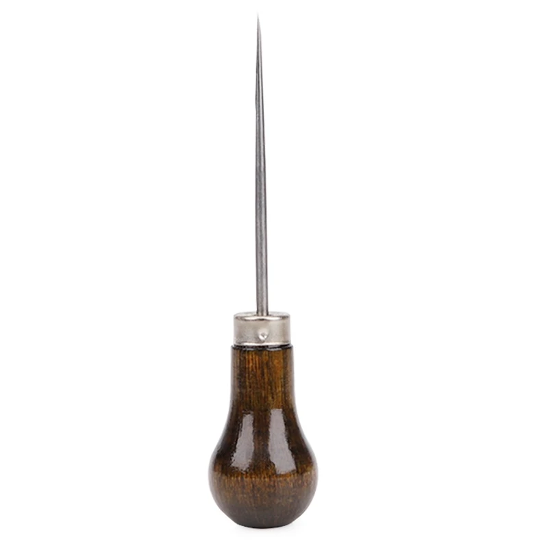 Handmade Old Style Stainless Steel Needle Taper Long Sharp Thousand Leaf Drill Wood Handle Jewelry Making Accessory image 5