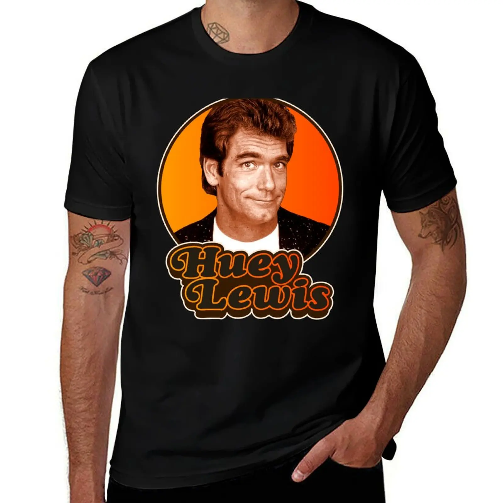 

Huey Lewis and the News Tribute T-Shirt Quick Dry Sports Short Sleeve Tee