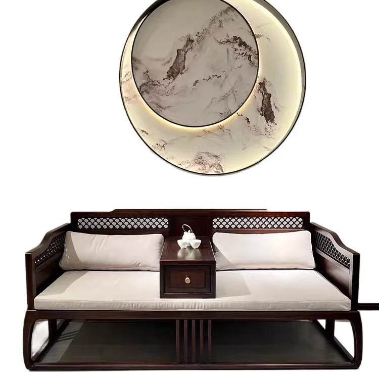 

* Arhat bed Guofeng classical Zen sofa broaching bed modern simple office living room dual-purpose