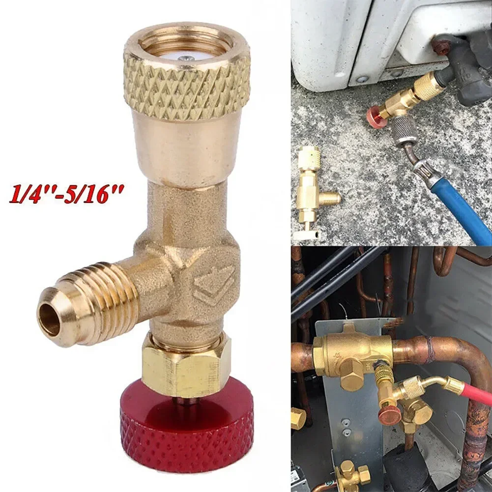 R22 R410A  Refrigeration Tool Air Conditioning Safety Valve Adapter Fitting 1/4