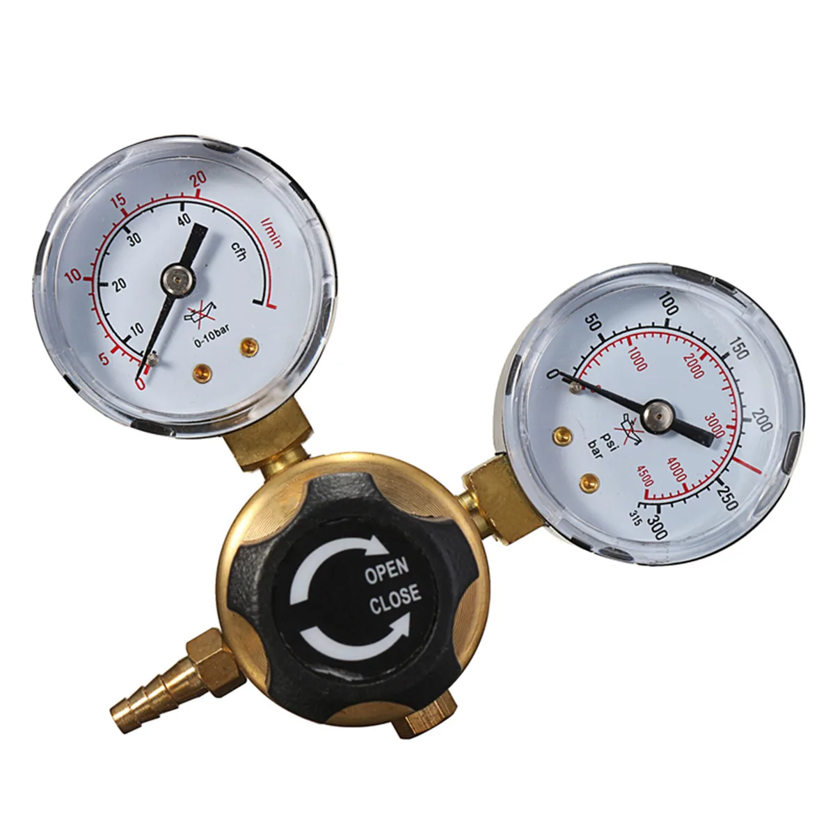 Pressure Gauge Argon CO2 Reducer Mig Flow  Flow Meter Gas Regulator Flowmeter Welding for Carbonating and Dispensing Compact