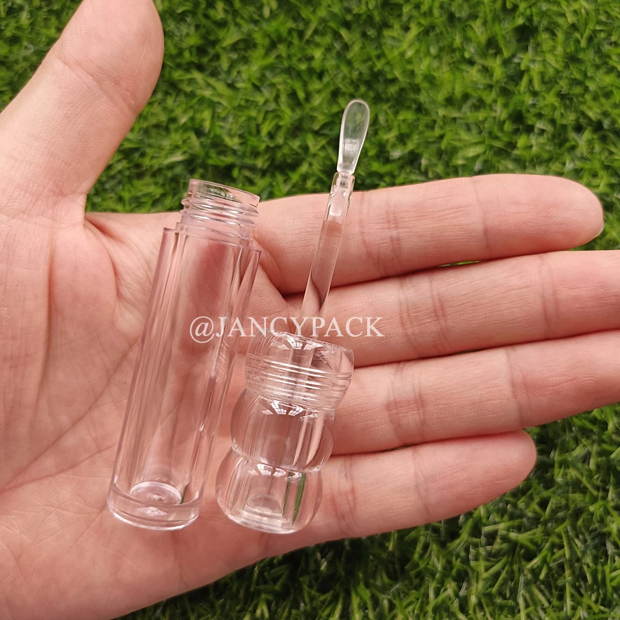 10個入り 3.5ml 空ボトル ユニークで華やかなひょうたん型 透明蓋付き クリアリップグロスチューブ ボトル 空 ボール型 リップグロス容器 チューブ パッケージ