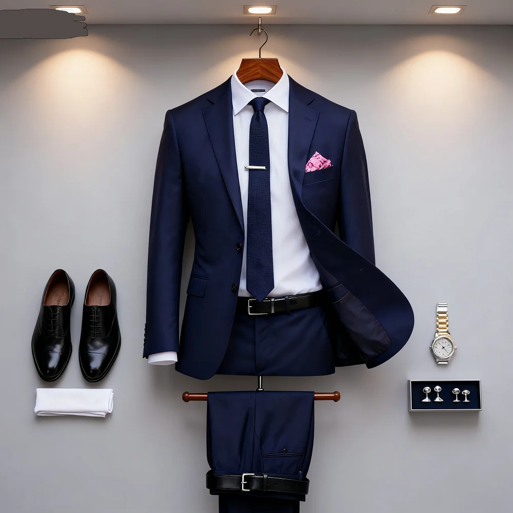 

Мужской приталенный комплект из 2 предметов, свадебный смокинг, деловой костюм, пиджак с лацканами, комплект для курения, ансамбль для вечеринки и танцев