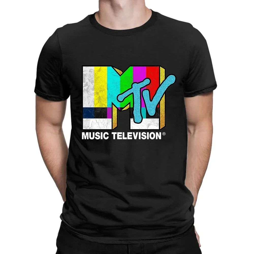 Mtv Music Television T-Shirt Men O Neck cool summer T Shirts Short Sleeve Tees fashion Tops