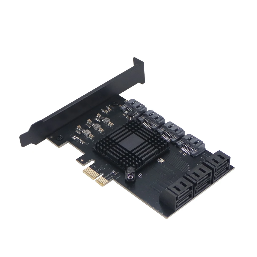 

5/8/10/16 Port SATA 6Gbps to PCI Express Controller Card PCIe to SATA III Adapter Converter PCI-e Riser Expansion Adapter Board