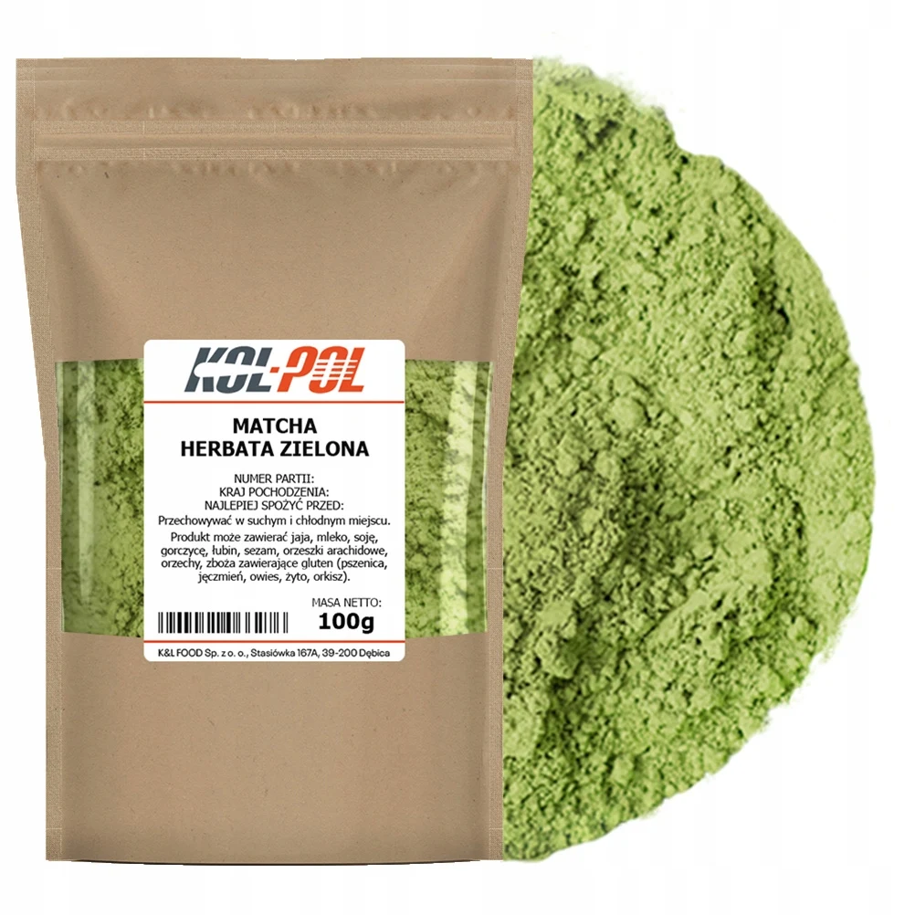 MATCHA TÉ VERDE 100g Kol-Pol de calidad natural en polvo diario