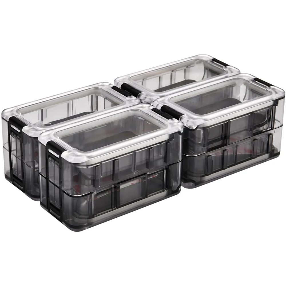 

Маленькая коробка для снастей, 8 шт., съемная, свободная сборка, коробки для хранения рыболовных снастей, полоса уплотнения, светящиеся водонепроницаемые рыболовные снасти