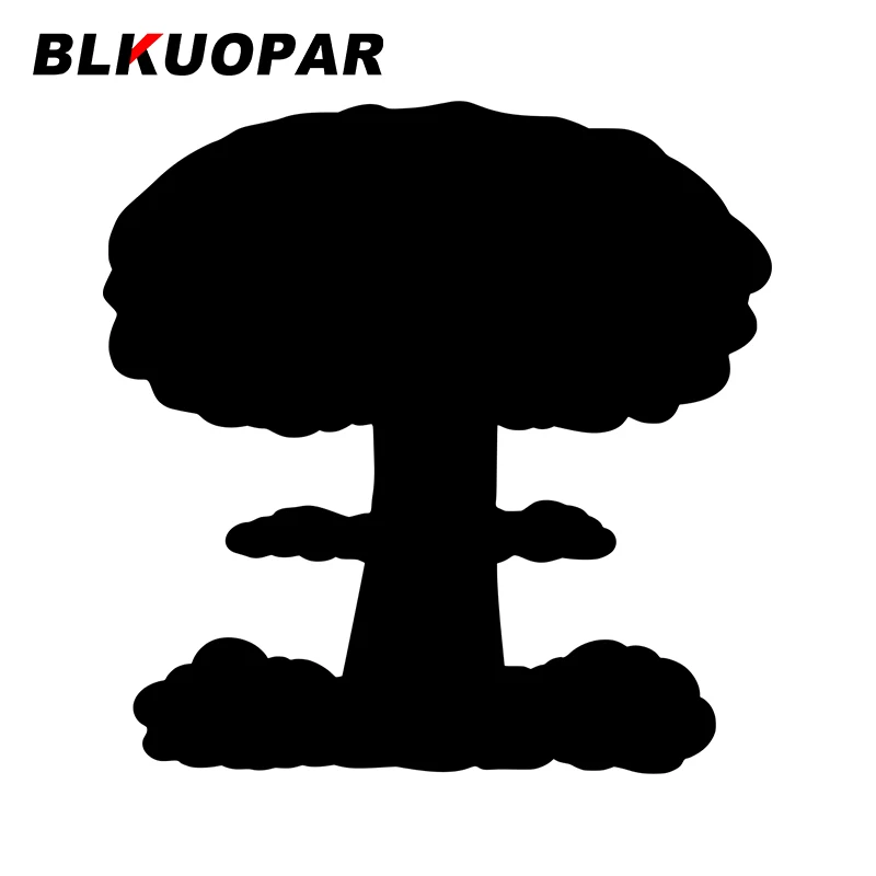 BLKUOPAR for Radioactivity Mushroom Cartoon War Car Stickers Creative Scratch-Proof Decals Windows Refrigerator Decor Car Label