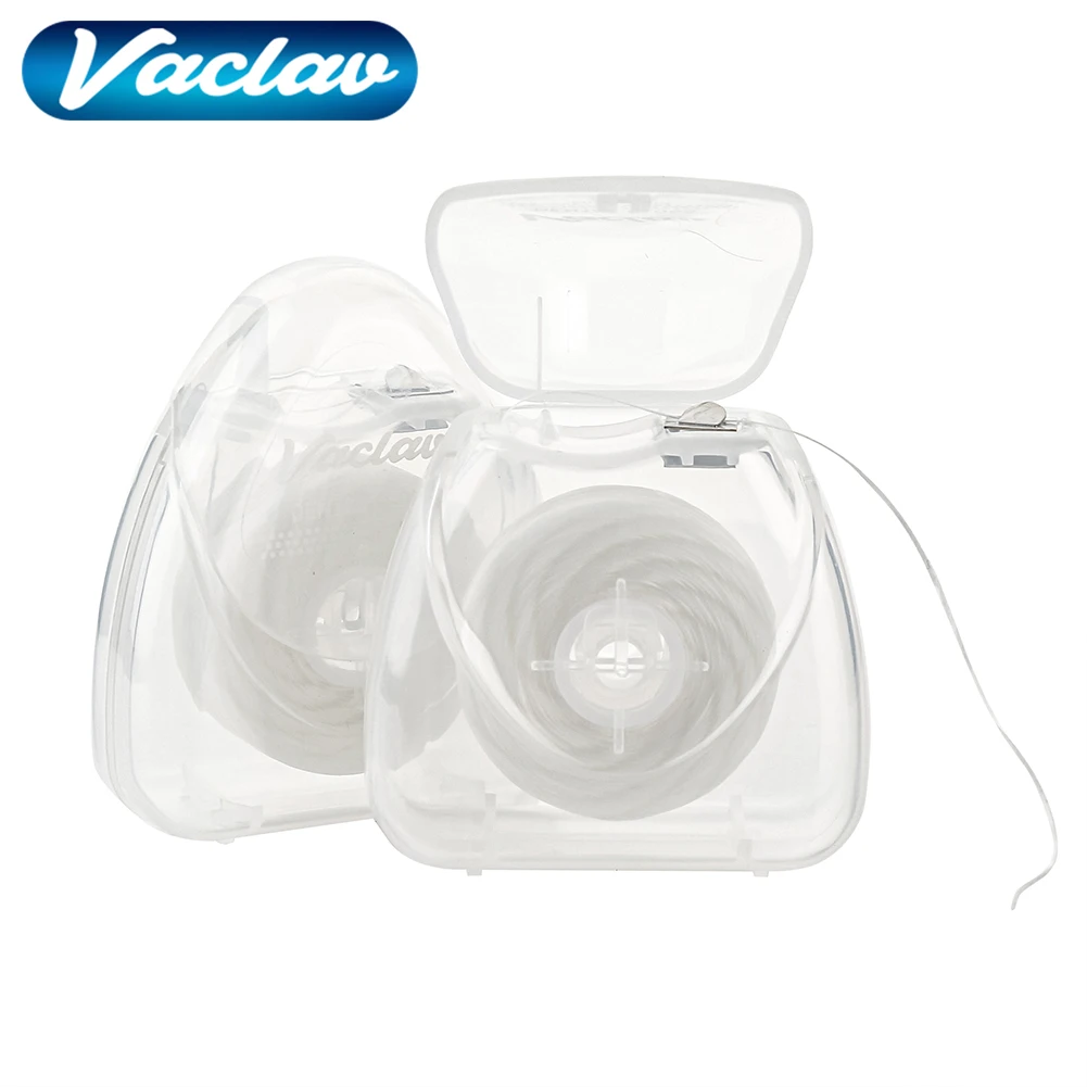 

Vaclav 50m Woven Dental Floss,Dentist-Designed Oral Care, Mint, Waxed, Vegan,Comfort Floss,Deep Clean,Portable mini-packs.