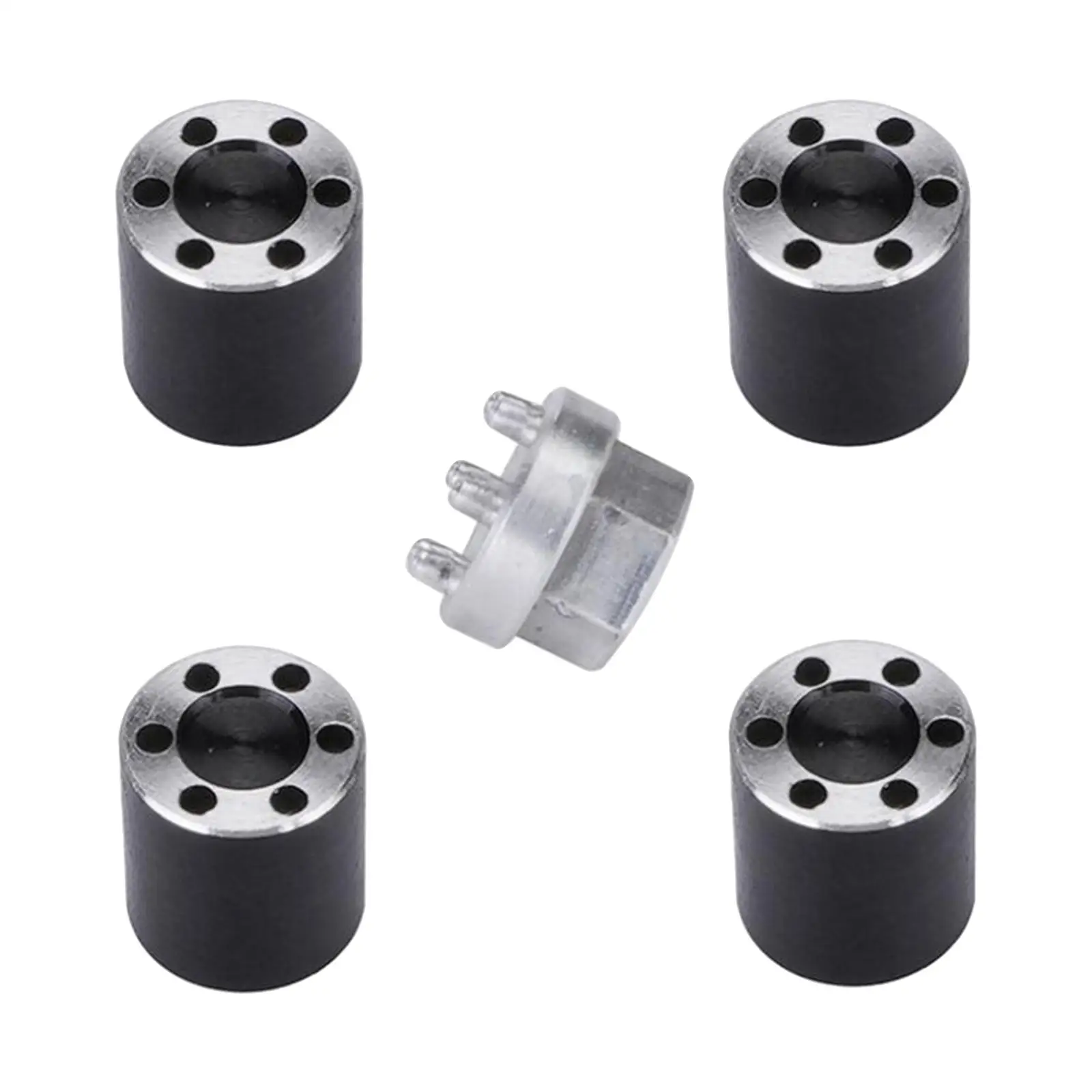 4Pcs Brass Extended Hex Wheel Hubs Combiner Replacements 4mm Widened