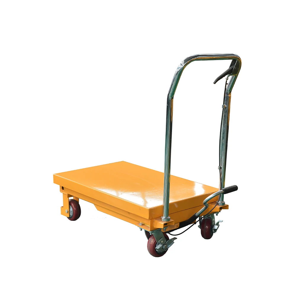 Mini hydraulic lifting table 150kg 300kg manual hydraulic lifting platform scissor fork lifting