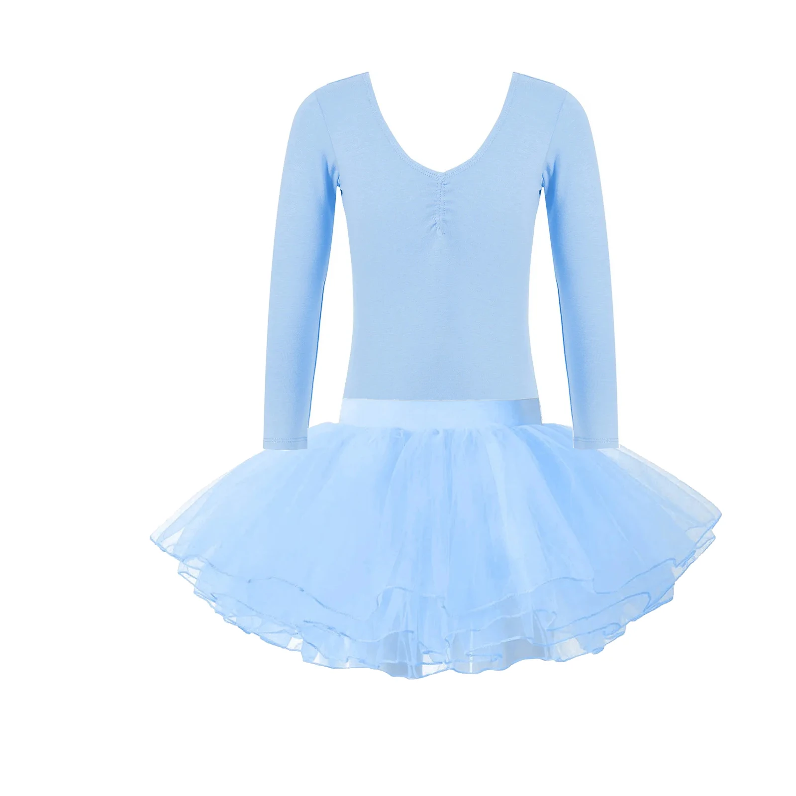 

Ballet Leotards for Toddler Girls with Skirt Classic Long Sleeve Dance Gymnastic Ballerina Outfit Dress Stage Practice Dancewear