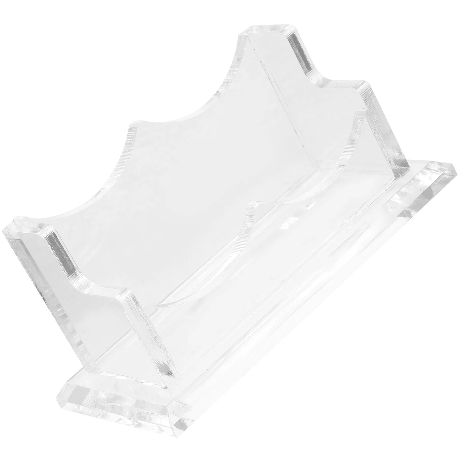 

Business Card Box Holder for Desk Office Desktop Name Organizer Cards Acrylic Table Holders Display Case