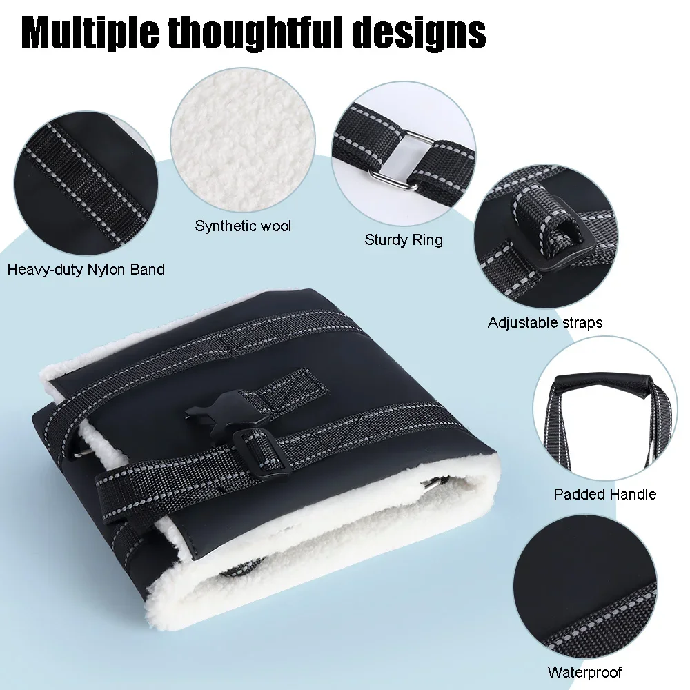 Adjustable Dog Lift Harness Sling for Back Legs Support Essential Rehab Aid Tool for Elderly Dogs with Weak Rear Legs Mobility