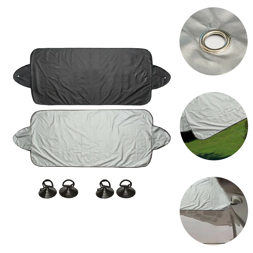 2 Pcs Windshield Sun Protection Car Front Sunshade Protective Cover for Aluminum Mold