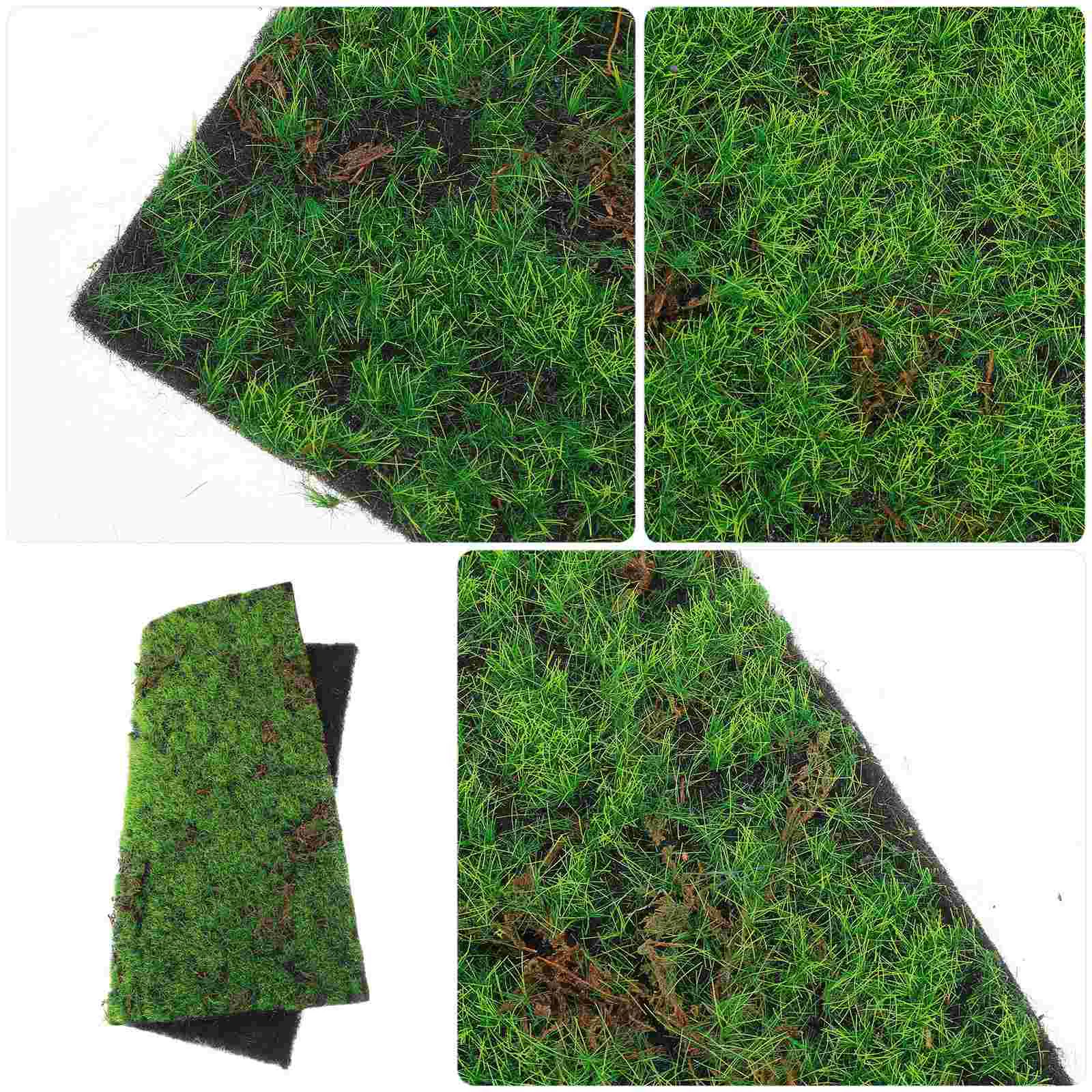 Simulated Moss Lawn Turf Fake Mat Artificial False Decorative Rug Plastic Micro Scene