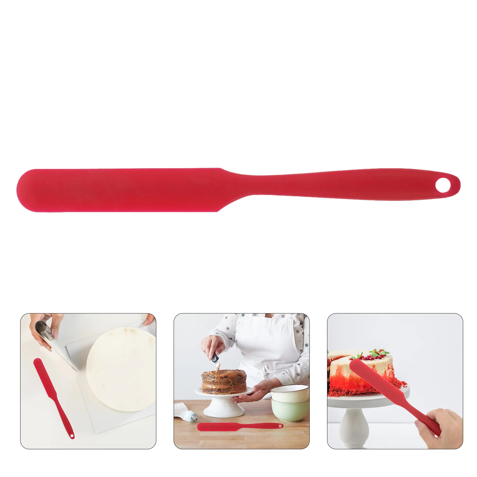 

Silicone Scraper Tool For Baking Cake Cream Spatula Household Butter Spreader Kitchen Jar Spatula Heat Resistant Multifunctional