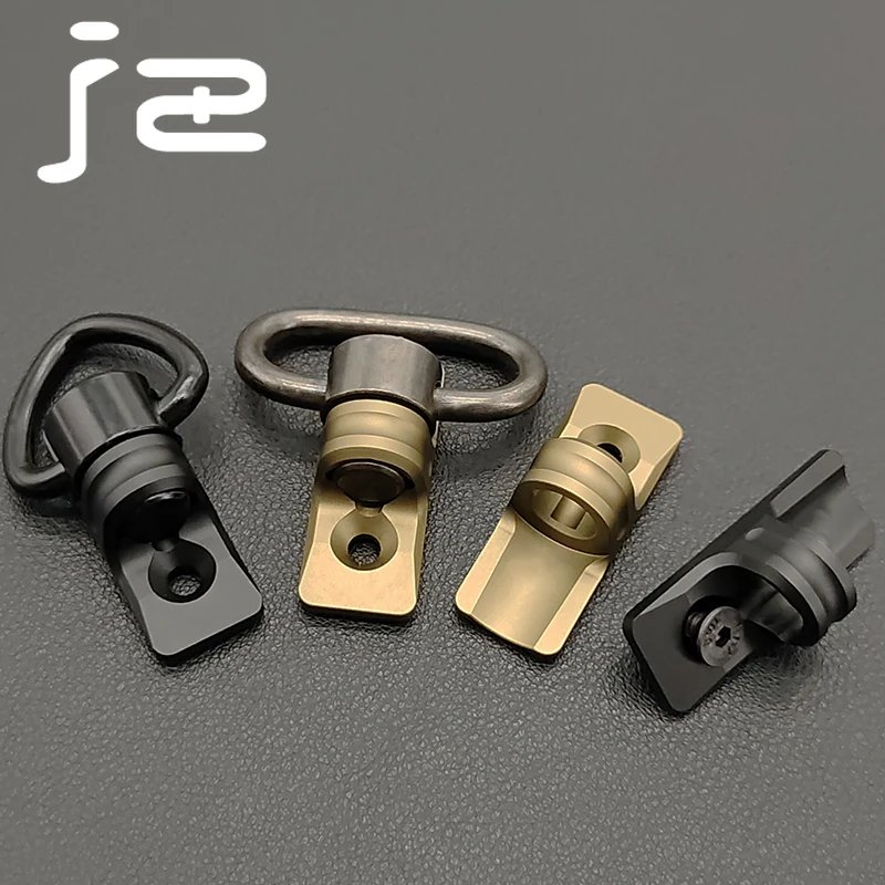 

Tactical Metal QD Sling Mount For MLOK Rail Syste Mounted Base Swivel Strap Buckle Quick Release Button Hunting