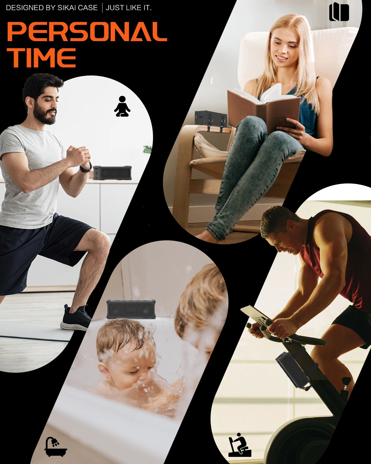 حافظة من السيليكون لمكبر الصوت المحمول Anker Soundcore 3 غطاء حماية للسفر مع مقبض لمكبر الصوت Anker Soundcore 3