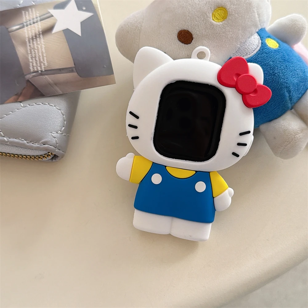 

Watch Case Holiday Gift Fashion Lanyard Silicone Protective Cute For Hello kitty For Apple Watch S11 S10 S9 S8 SE Ultra 49MM