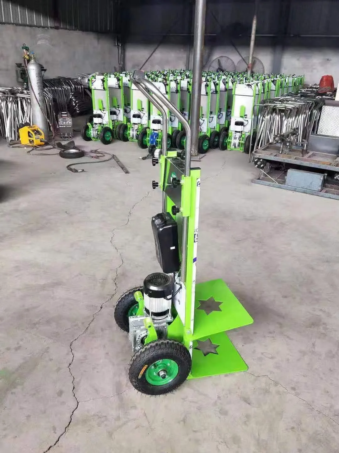 Bottled Water Trolley Aluminum Hand Cart Heavy Use Tool Cart Stair Climbing Folding Cart