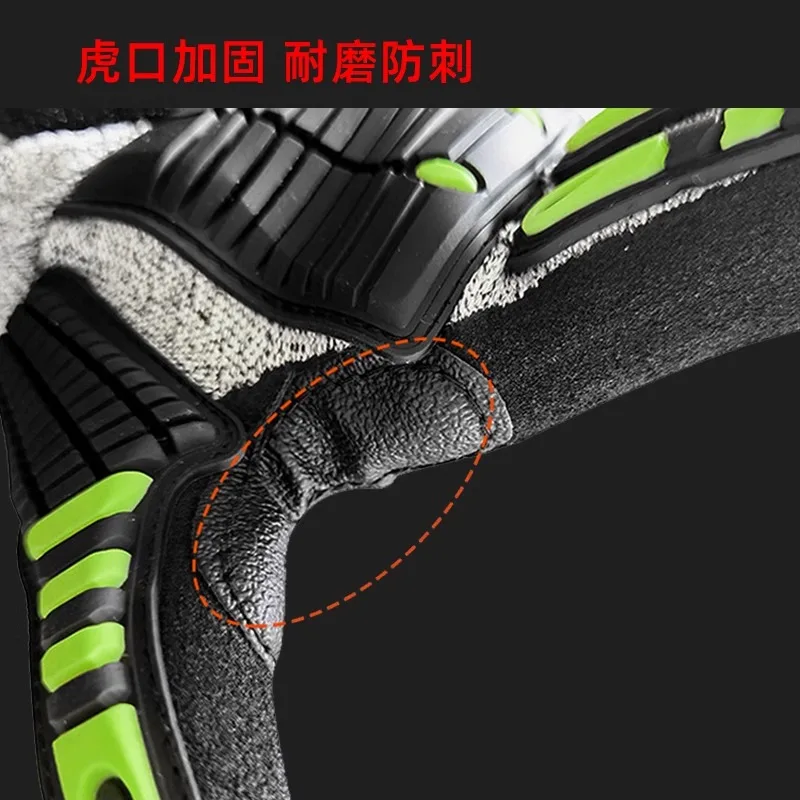 Anti-smashing and anti-shock and anti-impact mechanical cut resistant glovesPuncture and crush resistant work gloves