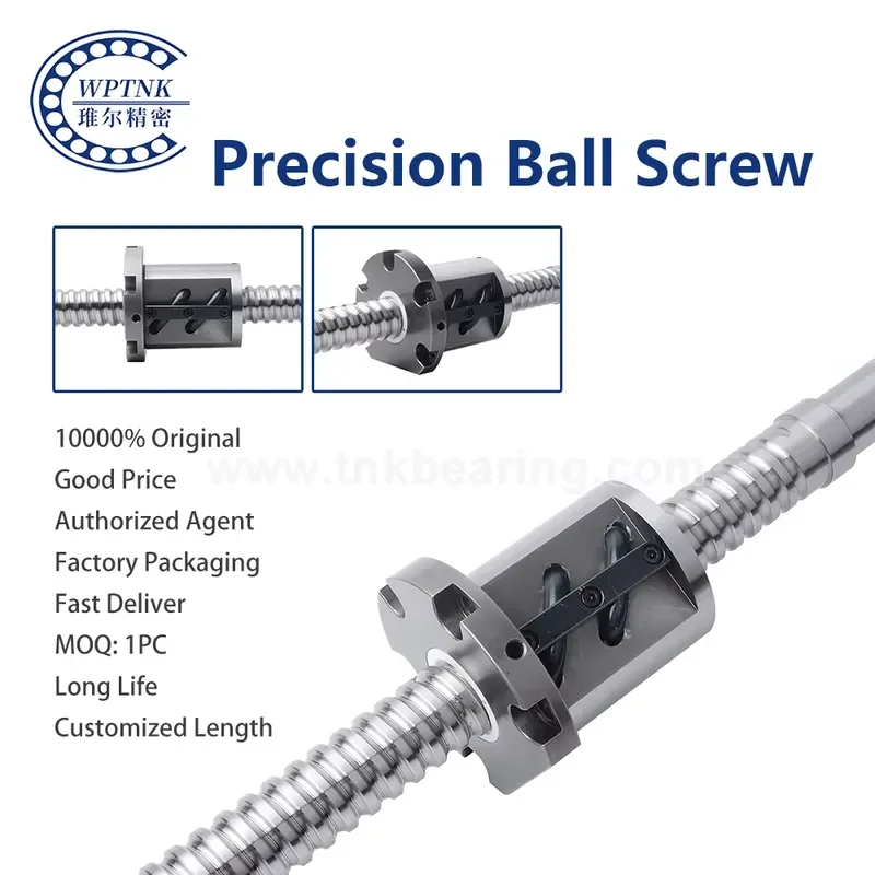 ODM OEM High Strength Low Friction Ball Screw Bearing Precision Ground Motorized Block Micro Nut Shaft 2510 Rod 5010