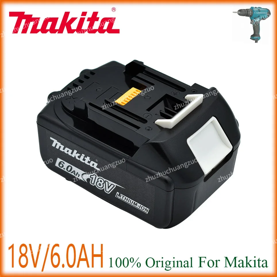 

Makita Original 18V Makita 6.0Ah Li-Ion Rechargeable Battery 18v drill Replacement Batteries BL1830 BL1840 BL1850 BL1860B